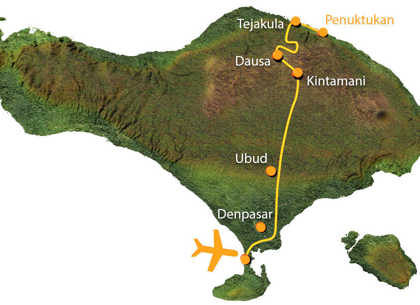 Karte Bali